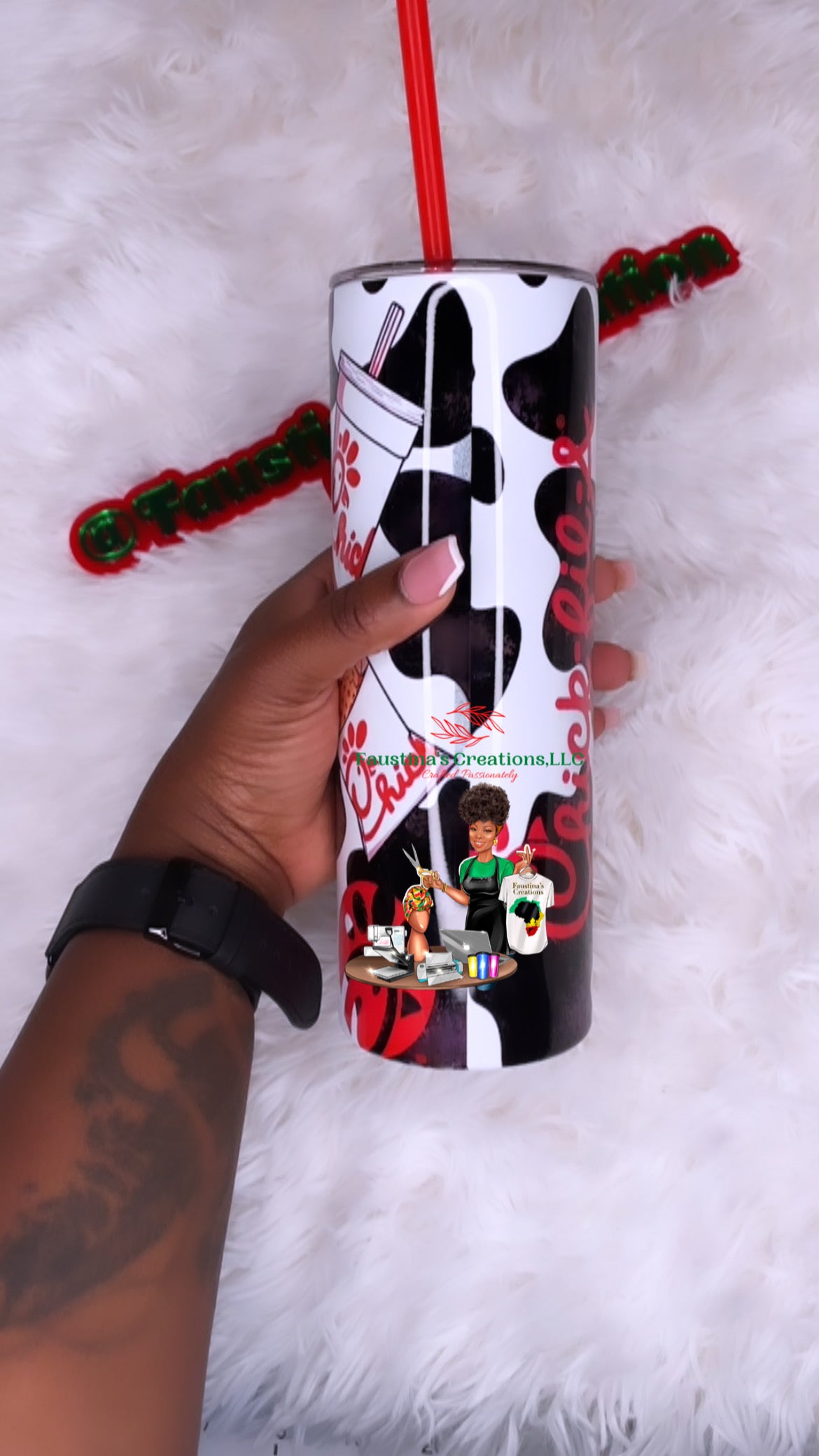 This girl runs on chick-fil-A Tumbler
