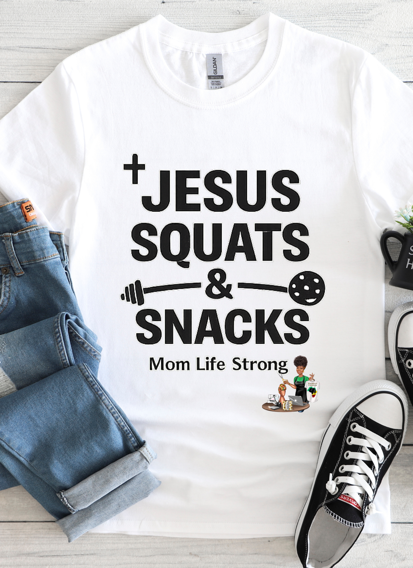 Jesus, Squats & Snacks T-shirt