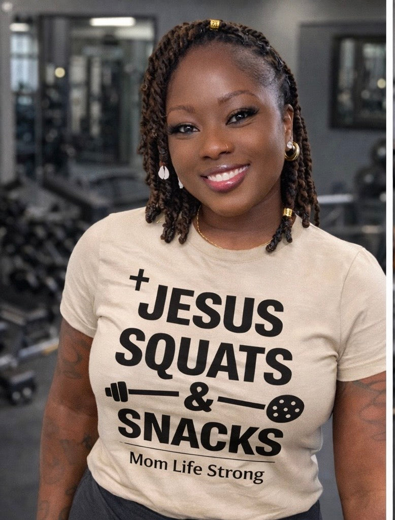 Jesus, Squats & Snacks T-shirt