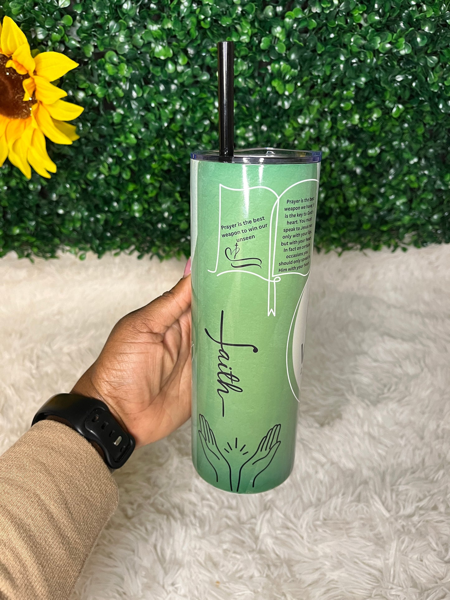 Prayer is the Weapon Tumbler