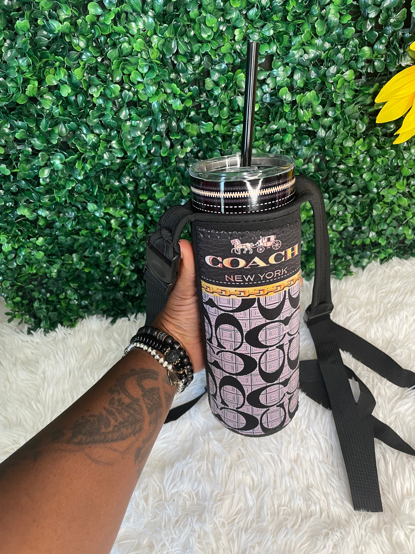 Designer Tumbler with Carrier Bag